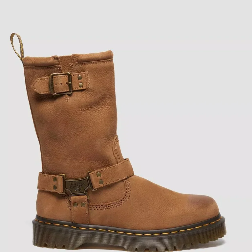 Dr Martens Women’s Aniston Hi Boots Desert Brown 4164420 Nubuck Size 8 NEW - Picture 15 of 16